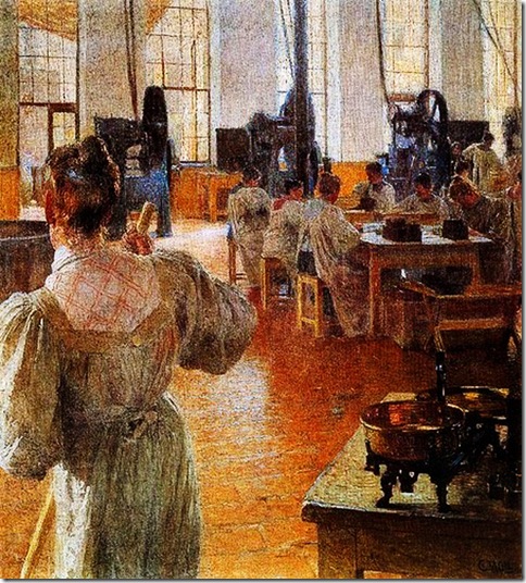Carl Moll (Austrian artist, 1861-1945) The Coffee Factory 1900