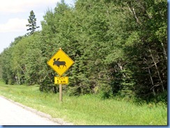 2161 Manitoba Hwy 10 North Riding Mountain National Park - Moose warning sign