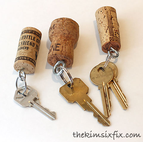 Cork keychains