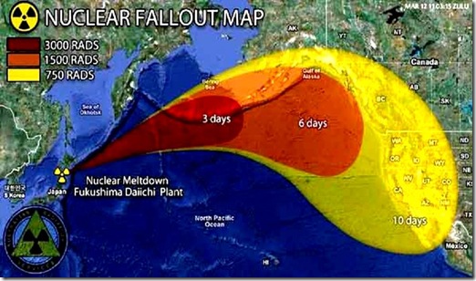 Fukushima Meltdown Map prediction