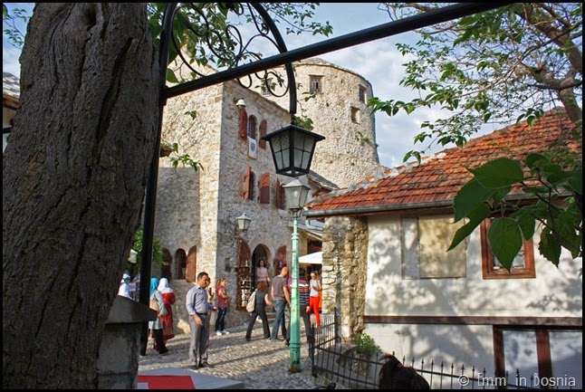 View from Sadrvan Restaurant Mostar