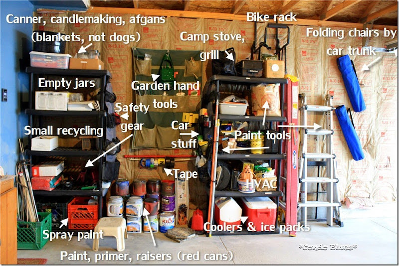 labled garage storage