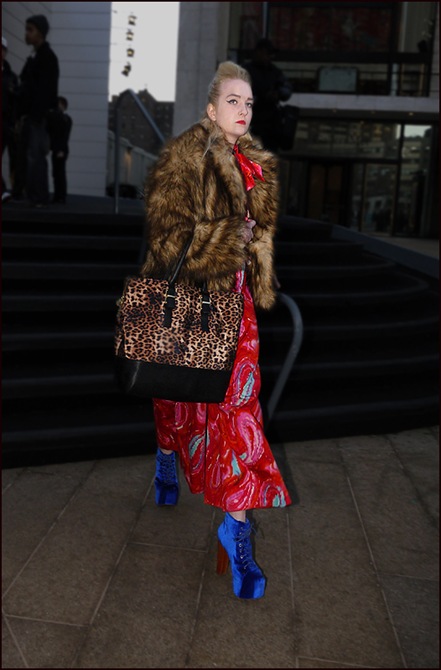 w leopard bag red print dress blue velvet jeffery campbells fur jacket 2 ol