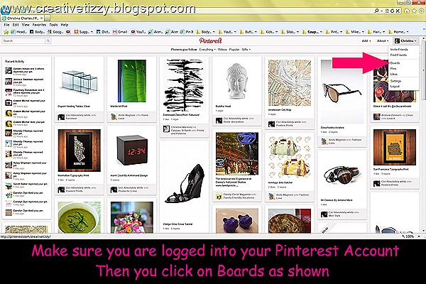 Pinterest LogInClickBoards