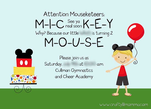 MICKEY Mickey Minnie Clubhouse inspired invitations