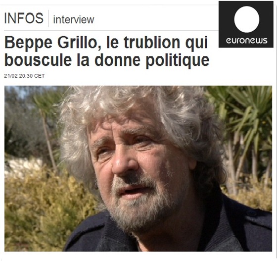 Euronews Beppe Grillo