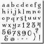 D1522-glamour lowercase alphabet stamps