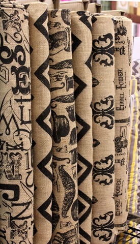 Fabric Printed Burlap