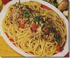 Spaghetti al ragù di funghi