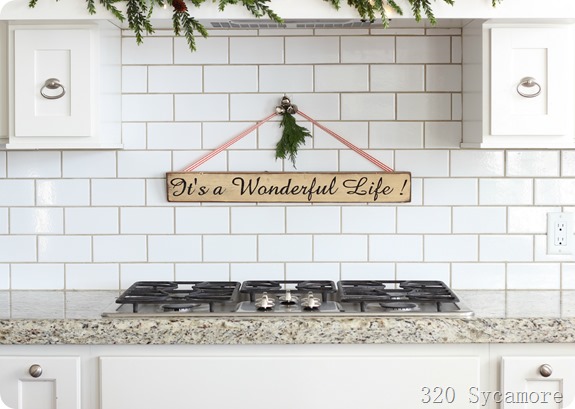 320 sycamore kitchen christmas it's a wonderful life sign