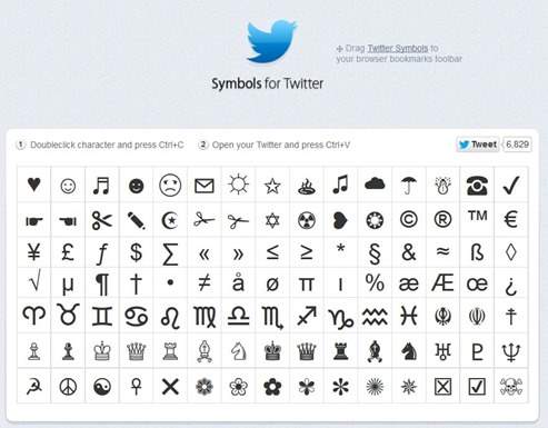 symbols-for-twitter