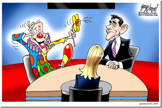 VP Debate 2012- Biden-Clown vs Ryan toon