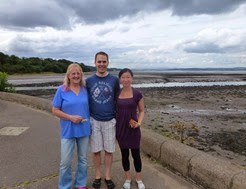 cramond me with Louise and jeremy