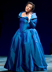 Soprano Lisa Daltirus as Leonora in Verdi's IL TROVATORE