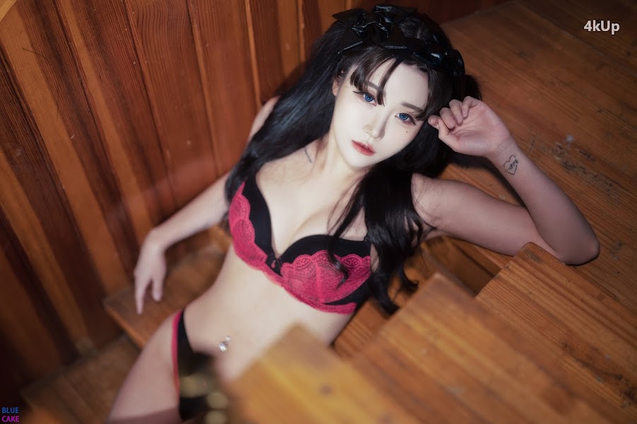 [BLUECAKE] Bomi (보미) & Zia (지아) Fate Saber x Thosaka Rin – Lingerie.Ver