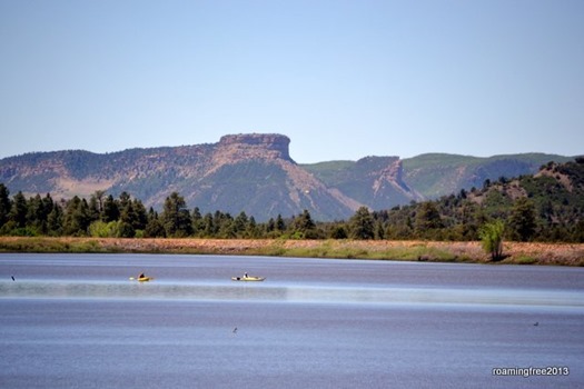 Summit Lake with Mesa Verde in the background