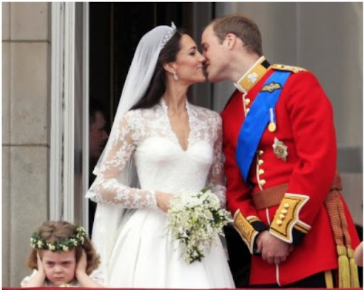 la niña de la boda real