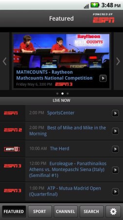 Aplicación de ESPN para Android