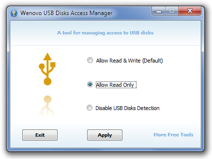 USB Disks Access Manager