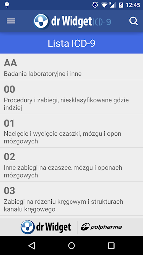 DrWidget ICD9