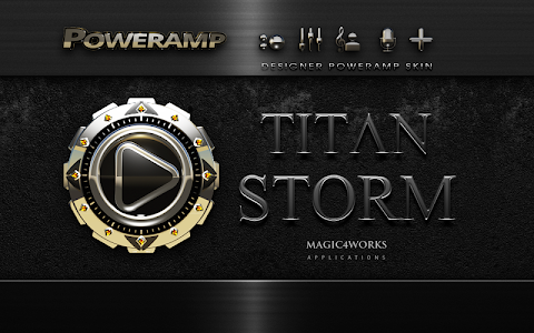 Screenshot Poweramp skin Titan Storm v1.40