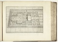 Plattegrond van het Huis ter Nieuburch met tuinen bij Rijswijk, 1726