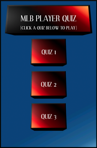 Baseball Player Quiz