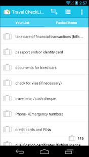 Travel CheckList PRO