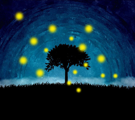 Fireflies Tree Live Wallpaper