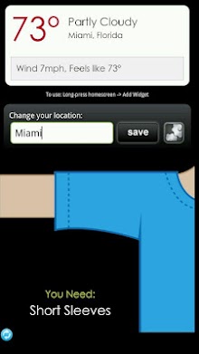 What to Wear Weather Widget