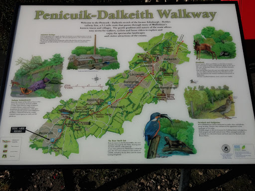 Start of the Penicuik to Dalkeith Walkway