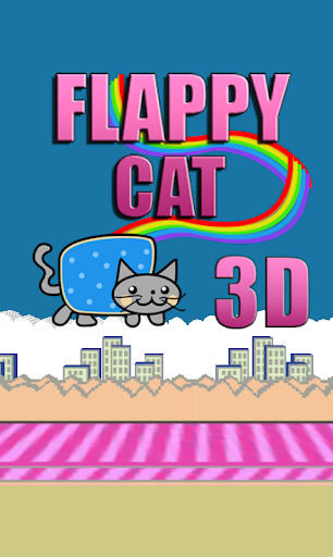 Flappy Rainbow Cat 3D