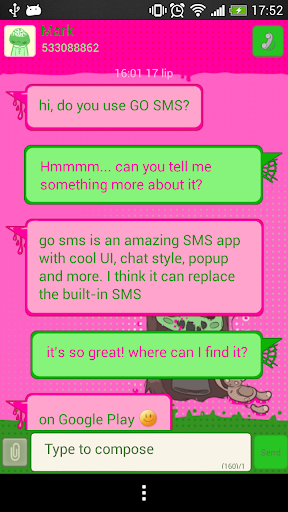 GO SMS Zombie Girl Theme