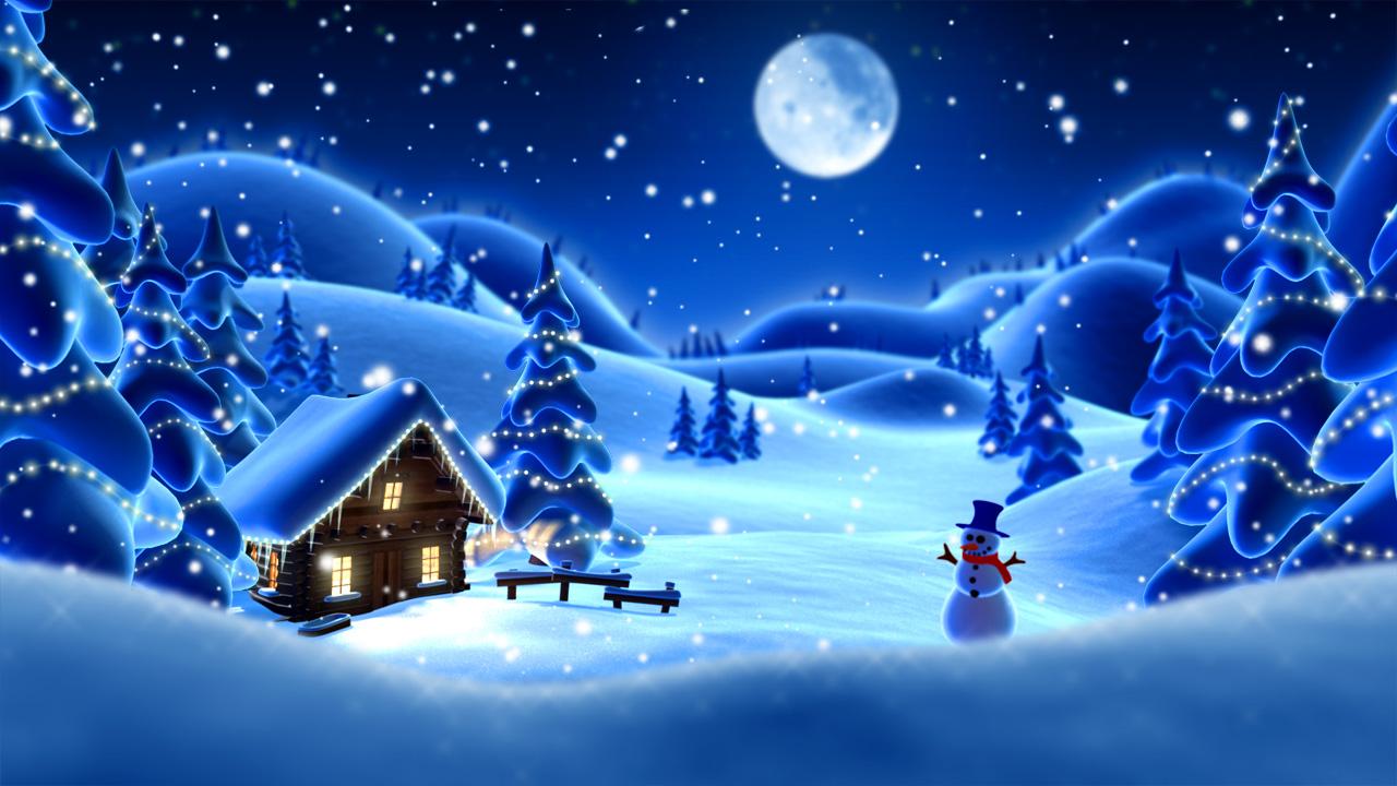 Cartoon Schnee Winter LWP - screenshot