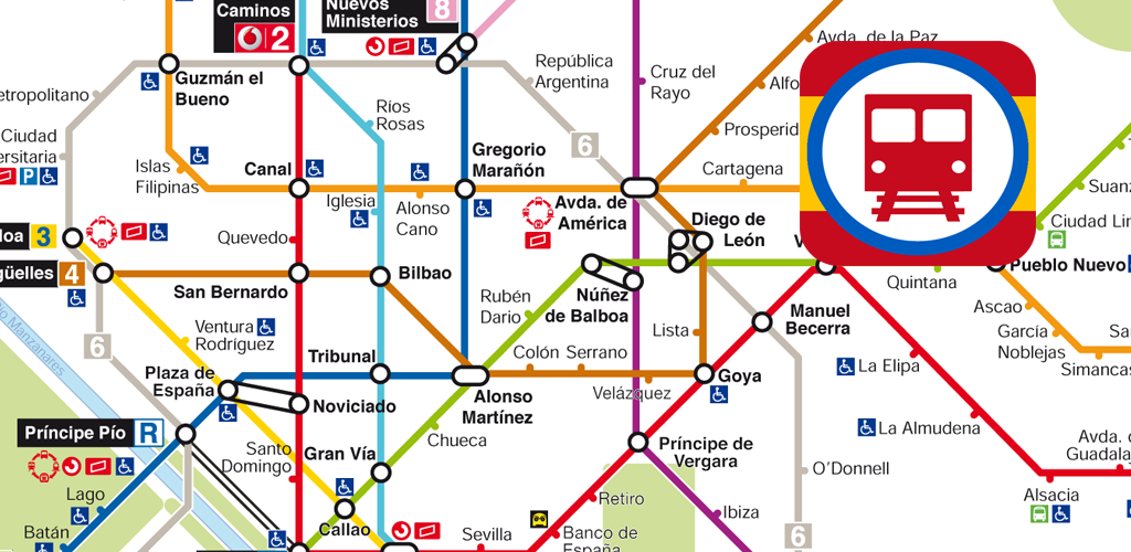 Схема метро мадрида
