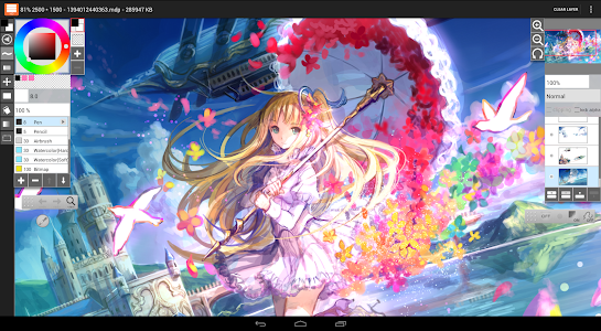 Screenshot LayerPaint HD v1.2.4