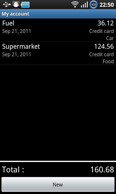 Expenses recorder ad-free Screen 2