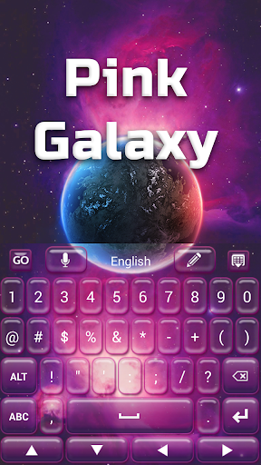 【免費個人化App】GO键盘桃红色星系-APP點子