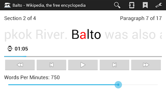 Balto Speed Reading - screenshot thumbnail