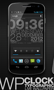 wp clock design live wallpaper - screenshot thumbnail