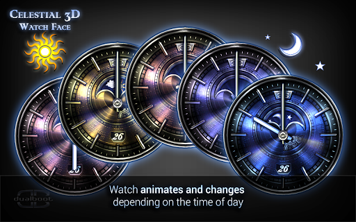 【免費個人化App】Celestial 3D Watch Face-APP點子