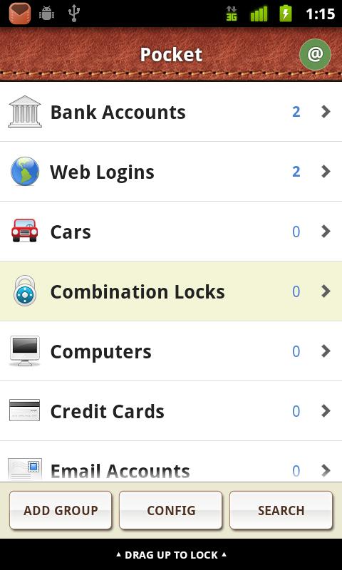 Pocket PRO Key Screen 2