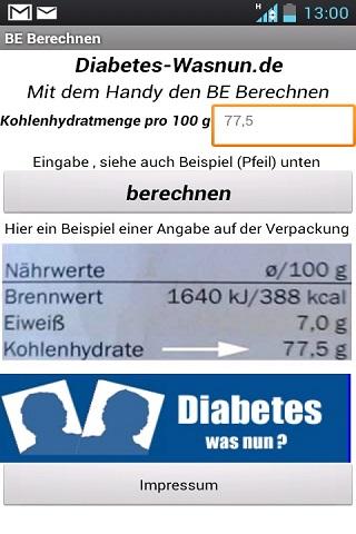 【免費健康App】Diabetes BE berechnen als App-APP點子