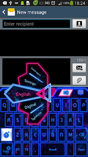 How to mod GO Keyboard Blue Glow Theme patch Varies with device apk for pc