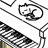 Angel Piano. icon