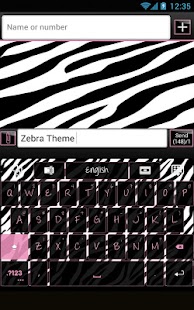 GO Keyboard Zebra Theme