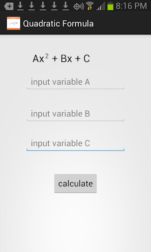 Quadratic Equation Helper