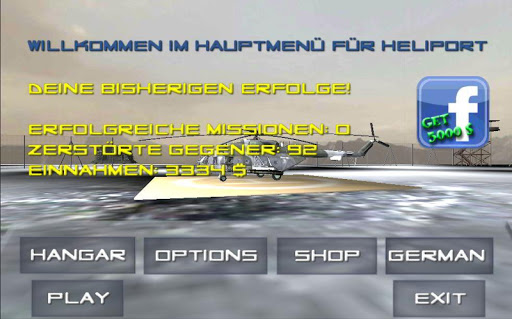 Heliport 3D Kampfhubschrauber