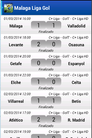 【免費運動App】Malaga Liga Gol-APP點子