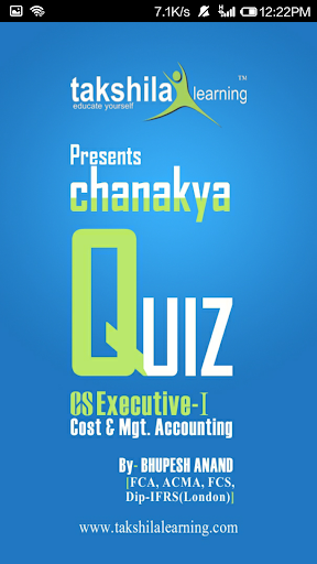 Chanakya Quiz - Demo